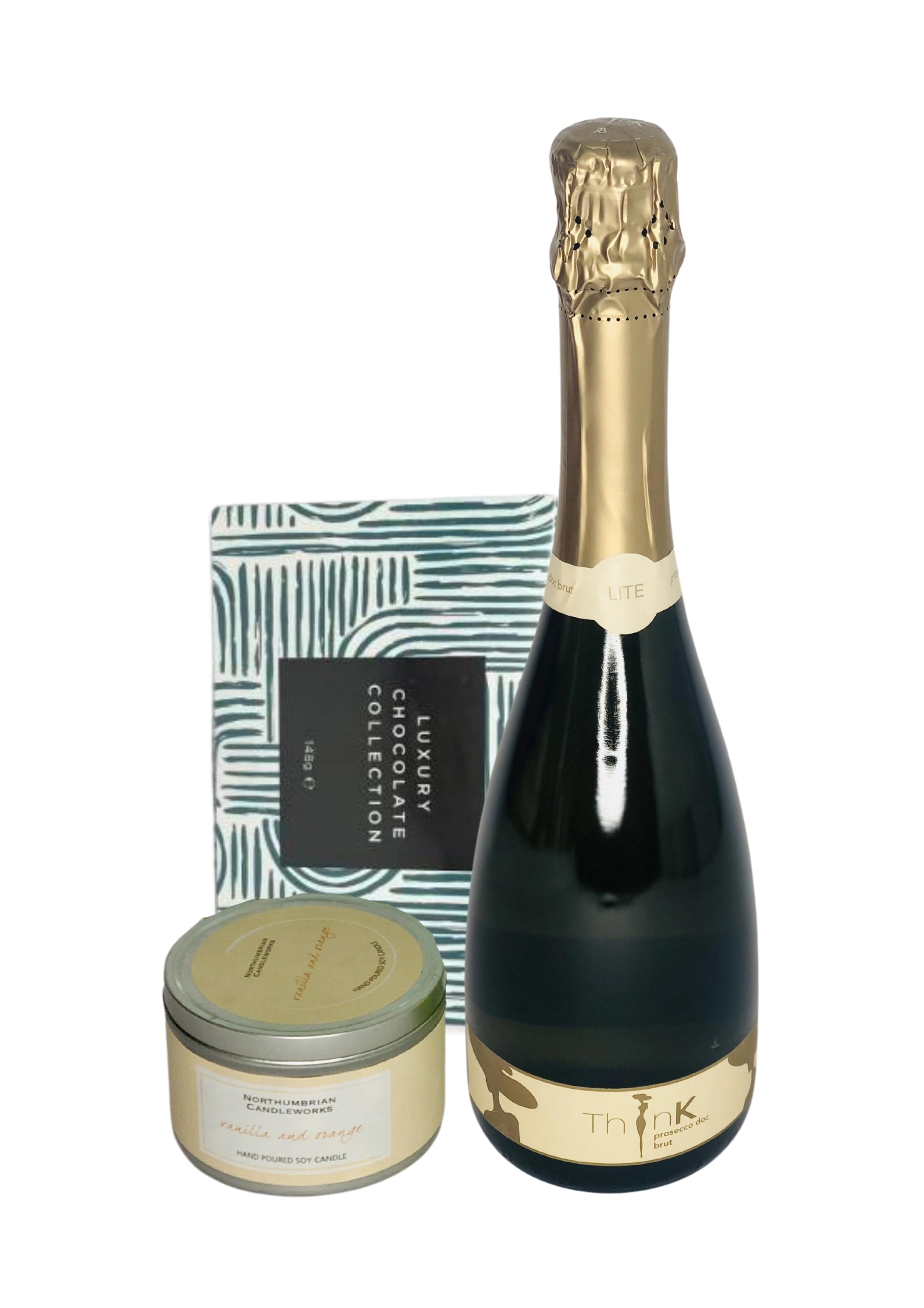 Beautiful Bubbles Gift Set - Prosecco Chocolates and Scented Candle